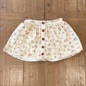 SweetHoney garden rose skirt girls 6 skirt with shorts